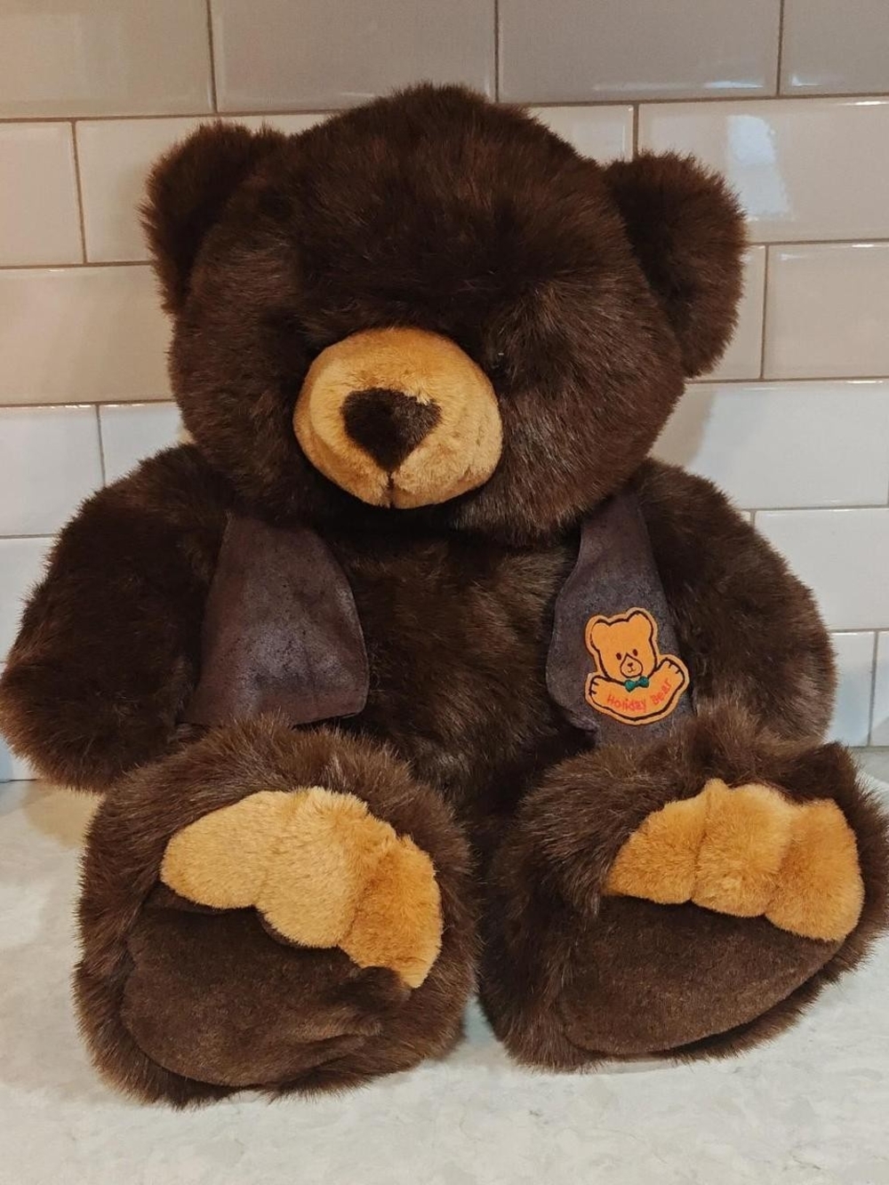 Vintage JCPenney Holiday Collection Teddy Bear with bandana Plush 24"